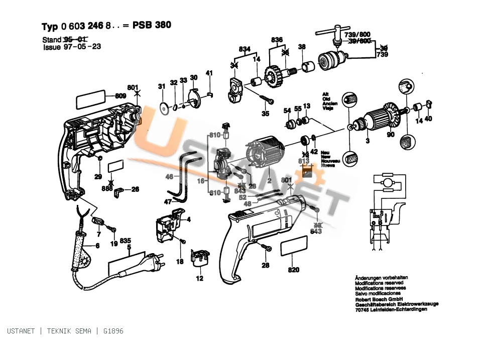 Bosch PSB 380 Darbeli Matkap