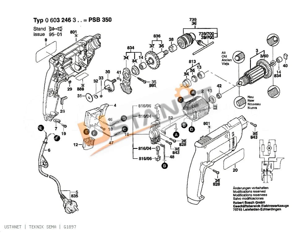 Bosch PSB 350 Darbeli Matkap