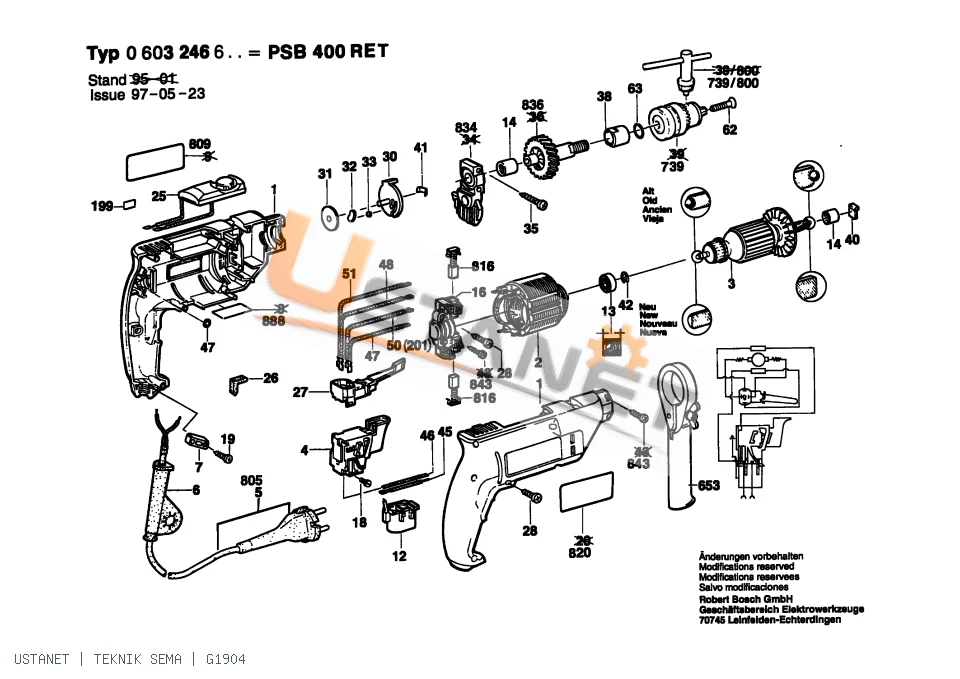 Bosch PSB 400 RET Darbeli Matkap