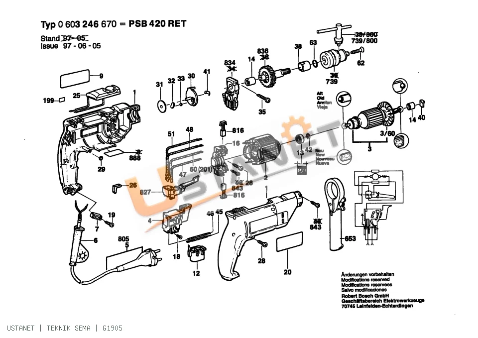 Bosch PSB 420 RET Darbeli Matkap