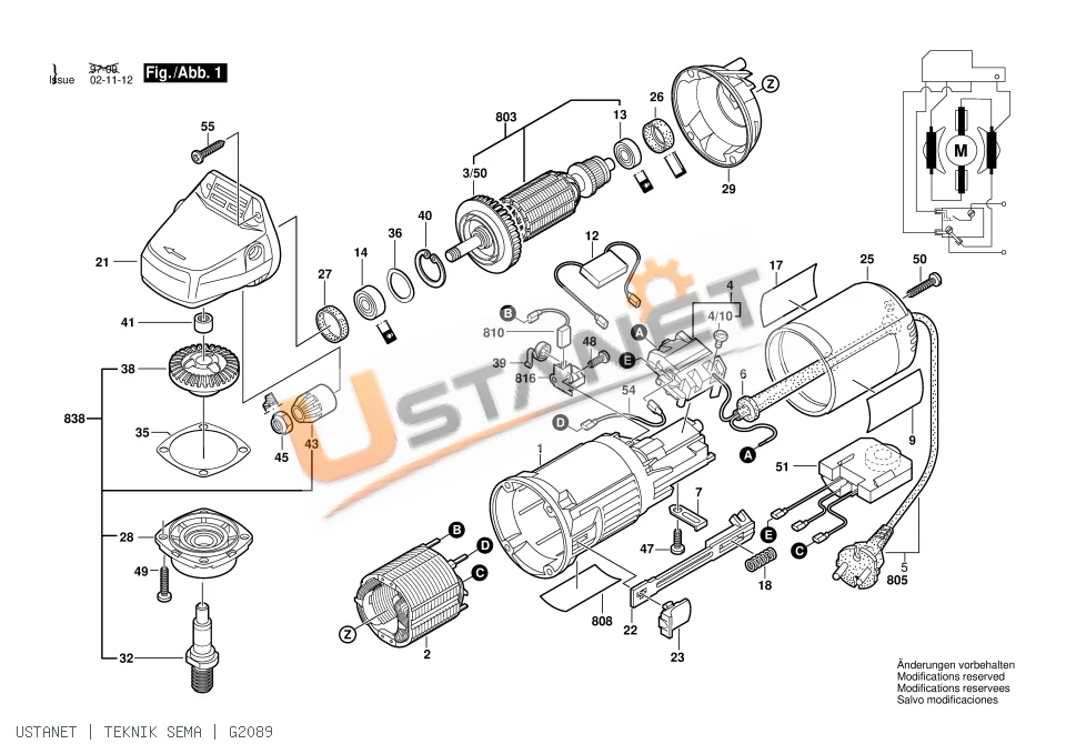 Bosch PWS 7-115 E Taşlama