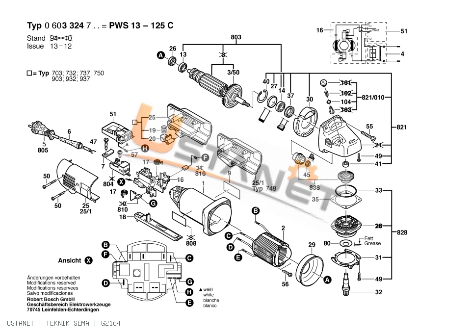 Bosch PWS 13-125 C Taşlama