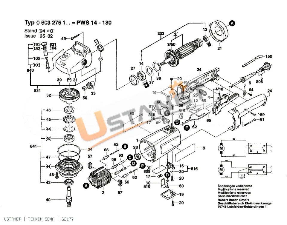 Bosch PWS 14-180 Taşlama