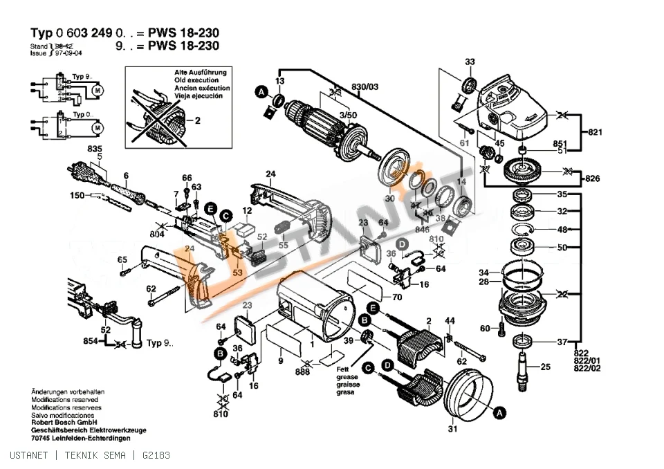 Bosch PWS 18-230 J Taşlama