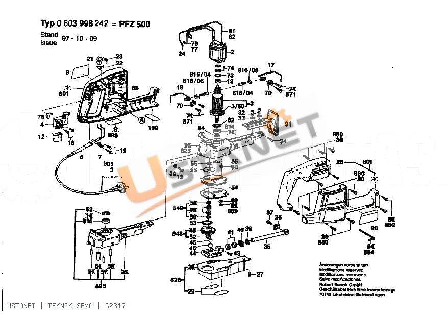 Bosch PFZ 500 Tilki Kuyruğu