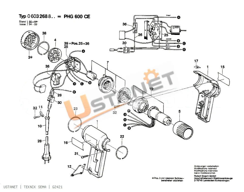 Bosch PHG 600 CE Isı Tabancası