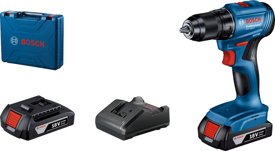 Bosch GSR 185-LI Delme Vidalama (2x2.0Ah)