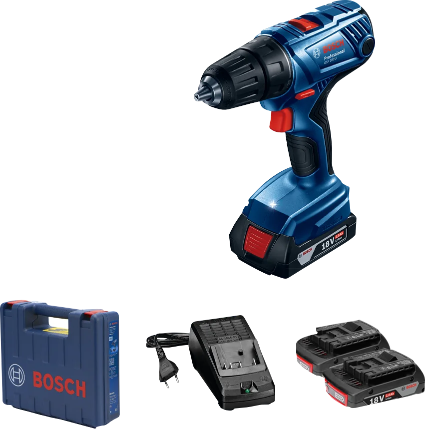 Bosch GSR 180-LI Çift Akülü 2 Ah Darbesiz Matkap