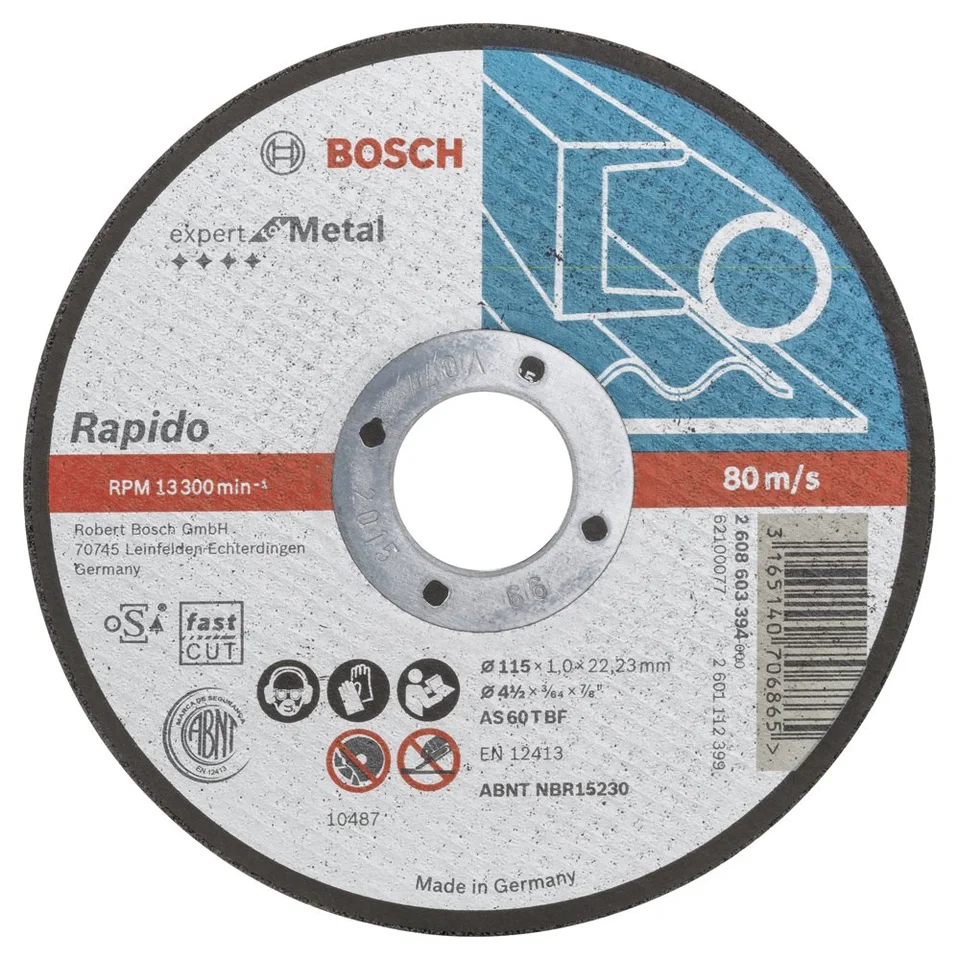 Bosch Metal Rapido Düz 115*1,0 mm Expert 2608603394