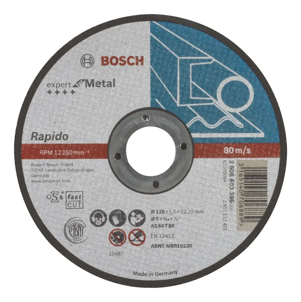 Bosch Metal Rapido Düz 125*1,0 mm Expert 2608603396