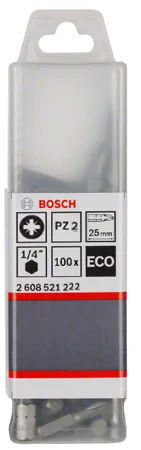 Bosch Ekonomik Seri Vidalama Ucu PZ2 25mm 100 lü