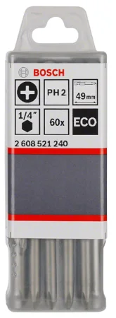 Bosch Ekonomik Seri Vidalama Ucu PH2 49mm 60 lı