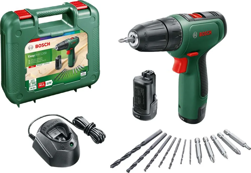 EasyDrill 1200 (1,5Ah ÇiftAkü) + GAL 1210 CV + Aksesuar Seti