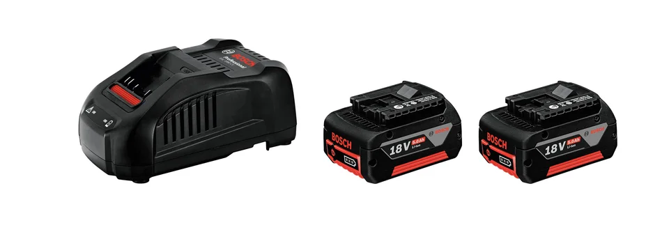 Bosch Başlangıç Seti GBA 18V 2x 5 Ah + GAL 1880 CV
