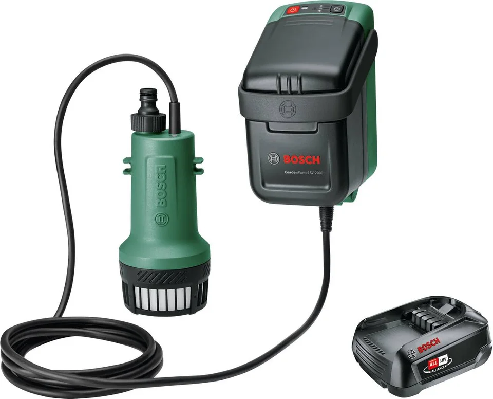 Bosch GardenPump 18V-2000 (2,5Ah, Tek Akü)
