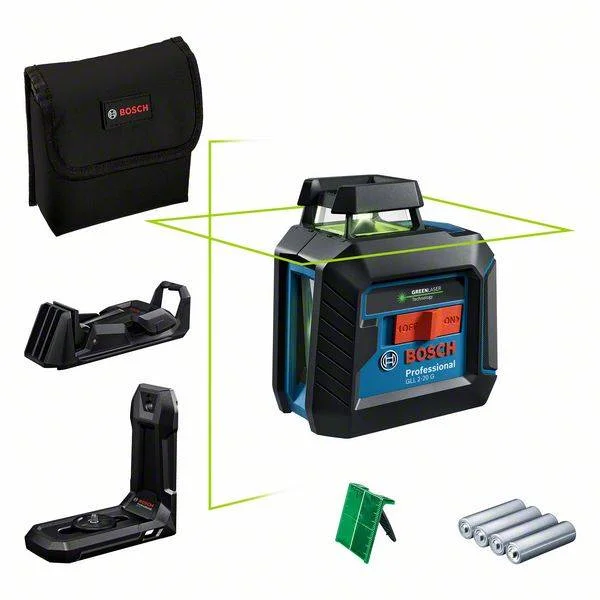 Bosch GLL 2-20 G + LB10 + DK10 360° Düzlemsel Hizalama Lazeri
