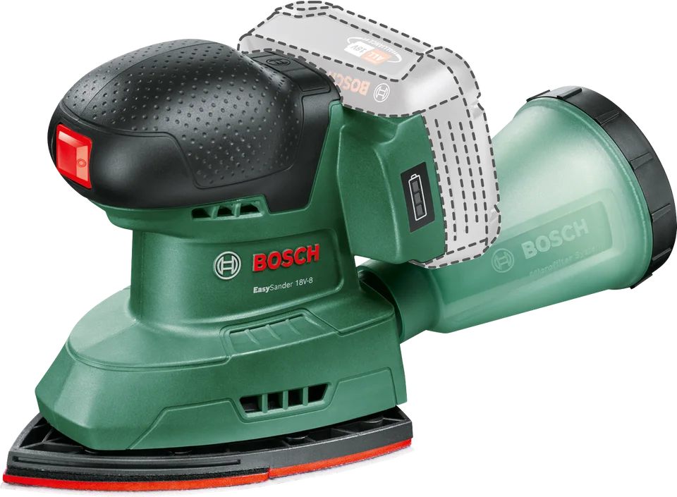 Bosch EasySander 18V-8 Akülü Zımpara Makinesi Solo (Aküsüz)
