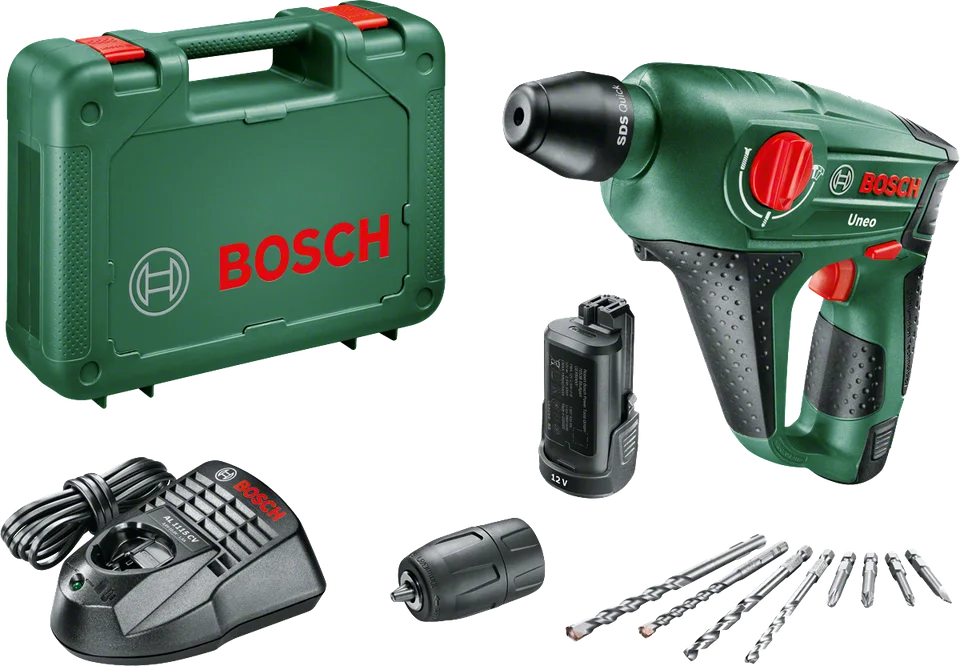 Bosch Uneo 12 LI Akülü Kırıcı Delici (Çift Akü,2x2,5Ah)