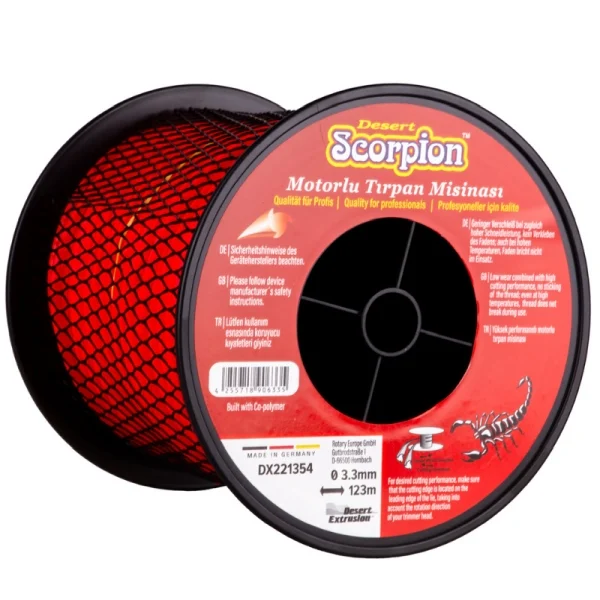 Desert DX221354 Misina 3.3mm 123m Kırmızı 3 Köşe Scorpıon