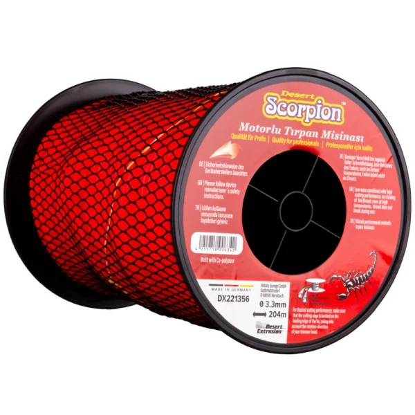 Desert DX221356 Misina 3.3mm 204m Kırmızı 3 Köşe Scorpıon