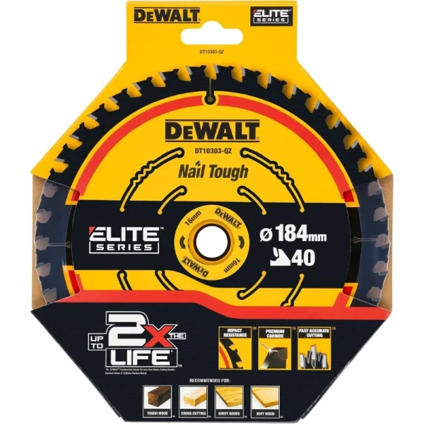 Dewalt DT10303 Extreme Ahşap Kesim Elmas Testere Bıçağı 185 mm