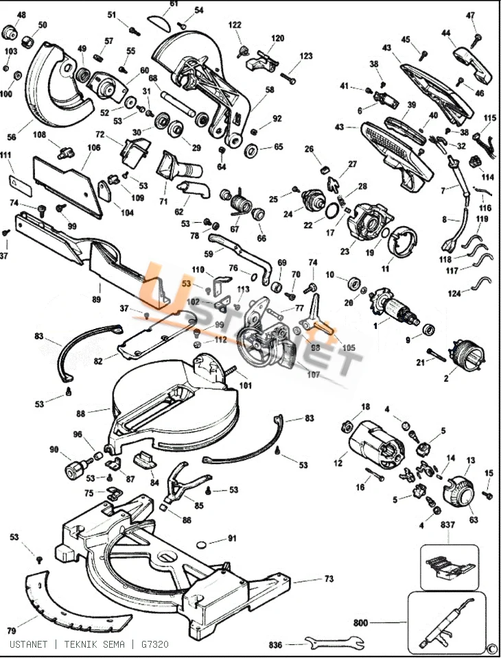 Dewalt DW 705 Gönye Kesme Tip 1