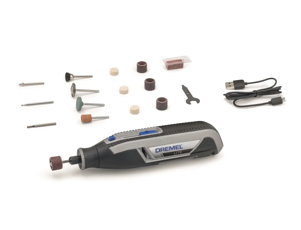 Dremel 7760 Li-ion Akülü El Motoru Sistemi 15 Aksesuar