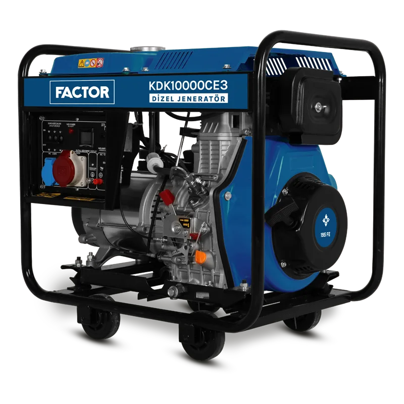 Factor KDK10000CE3 Dizel Jeneratör 9,4 kWA Tirifaze 380V
