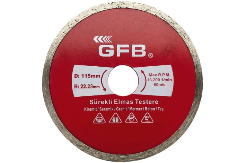 GFB Sürekli Turbo Elmas Mermer-Granit Kesici 180 mm