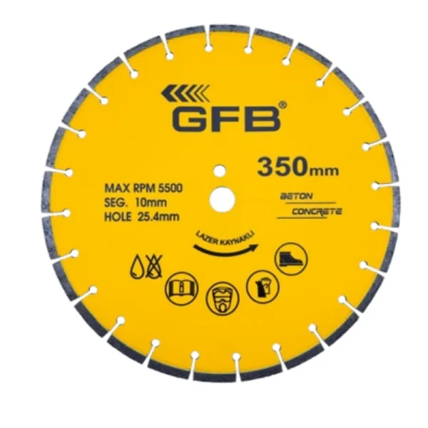 GFB 2370 Daire Testere Bıçağı Beton 400 x 25.4 x 10mm