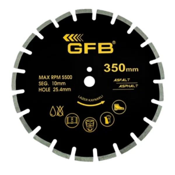 GFB 2372 Daire Testere Bıçağı Asfalt İçin 300 x 25.4 x 10mm
