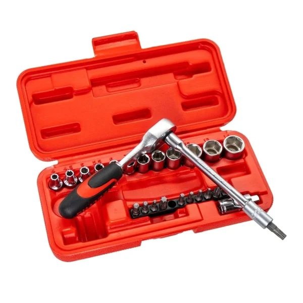 İzeltaş 1/4 inç Altı Köşe Lokma Anahtar Ve Bits Set 27 Parça