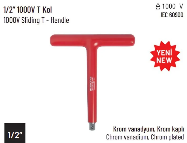İzeltaş 1000V 1/2 inç T Kol