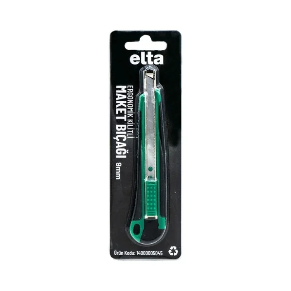 İzeltaş Elta Ergonomik Kilitli Dar Maket Bıçağı 9 MM