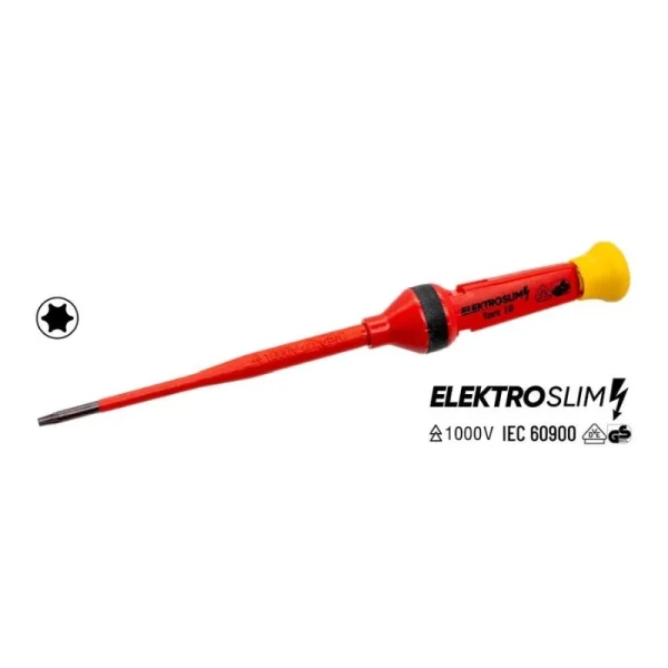 İzeltaş 1000V İzoleli Elektro Slim Torx Uçlu Tornavida