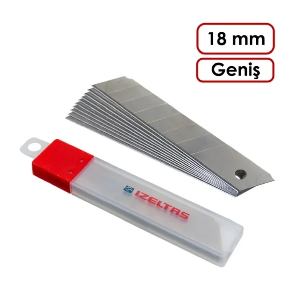 İzeltaş Pro Maket Bıçağı Yedek Bıçak 18 mm
