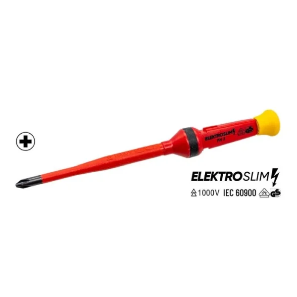 İzeltaş 5340 Elektro Slim Yıldız Uç 6x100 Tornavida 1000V