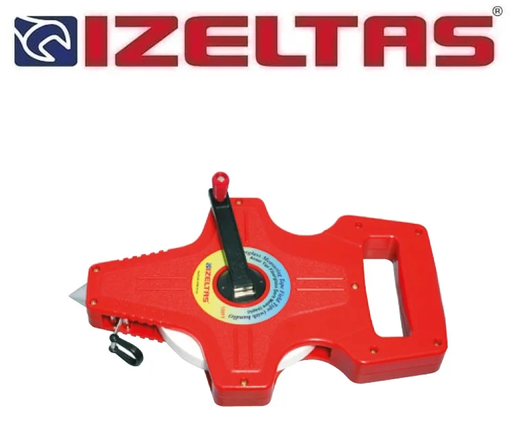 İzeltaş 50 Metre Arazi Tip Saplı Fiberglas Şerit Metre