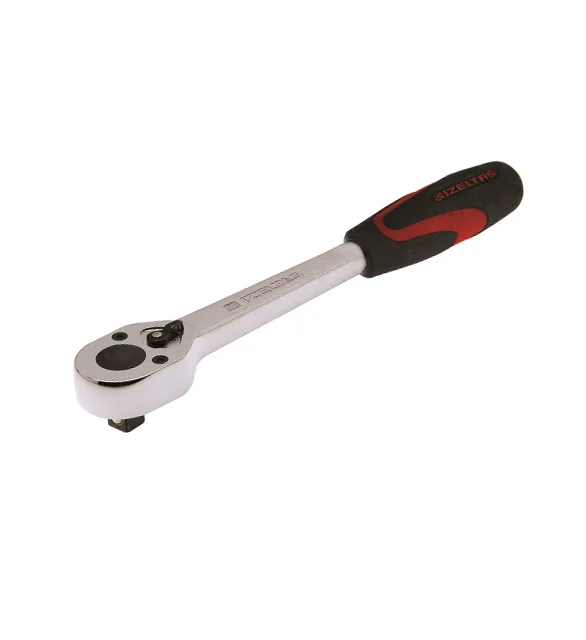 İzeltaş 3/8 İnç Krom Kaplı Polisajlı Cırcır Kolu 200 mm