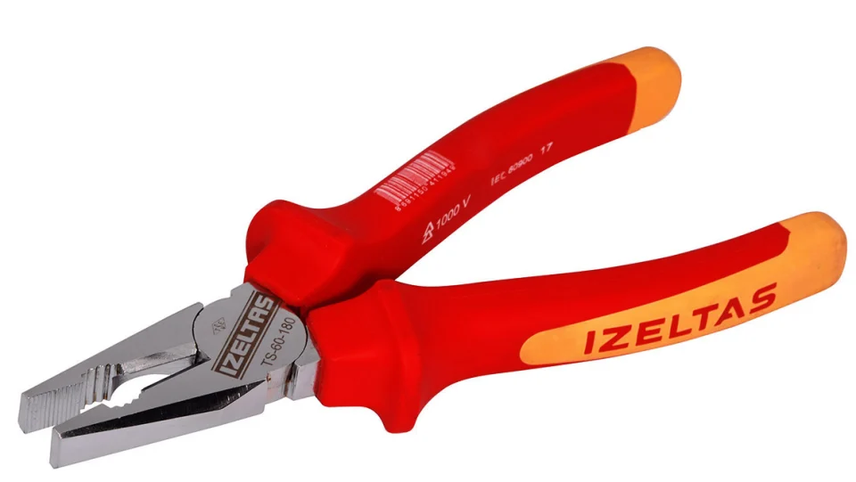 İzeltaş 1000V İzoleli Elektrikçi Kombine Pense 180 MM