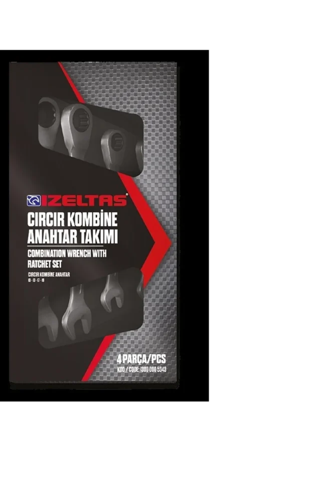 İzeltaş 4 Parça Cırcır Kombine Anahtar Takımı