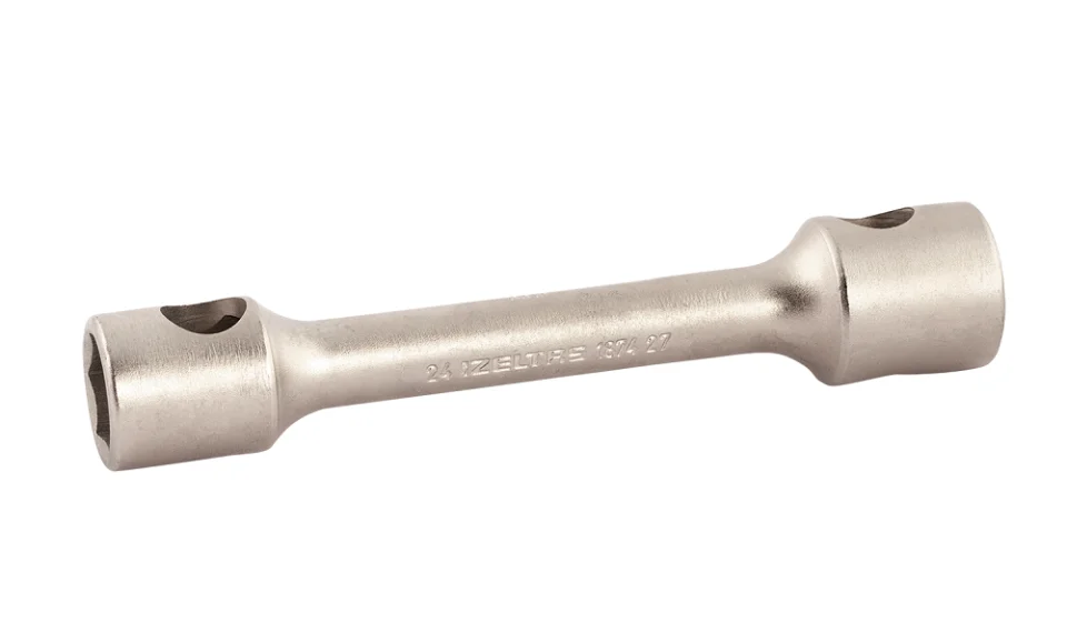 İzeltaş Kısa İki Ağız Ağır Tip Bijon Anahtarı 24x27 mm