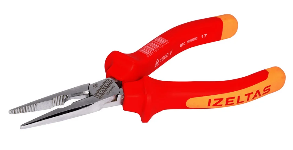 İzeltaş 140 mm Düz Uçlu İzoleli Elektrikçi Kargaburun