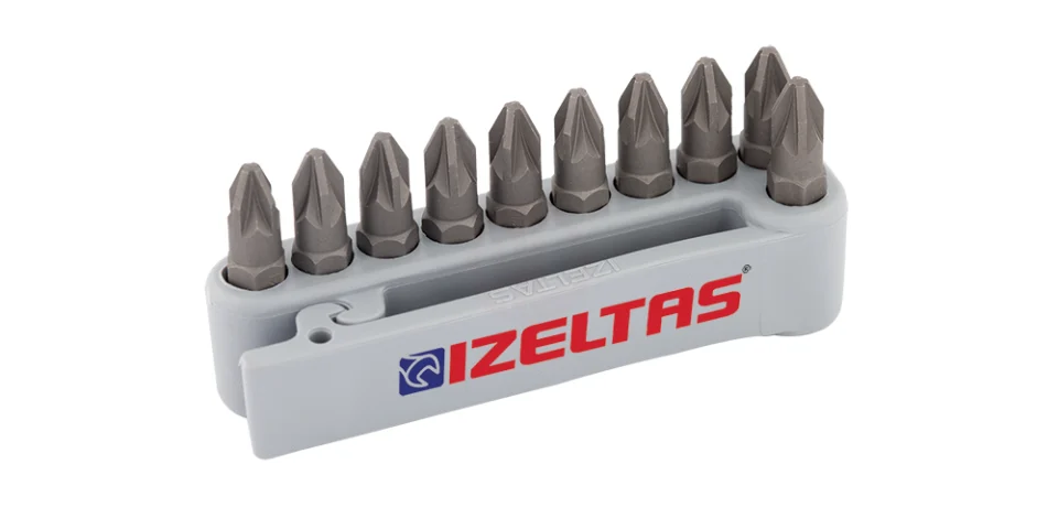 İzeltaş 25 mm 10 Parça Pozidriv Bits Takımı Pz1