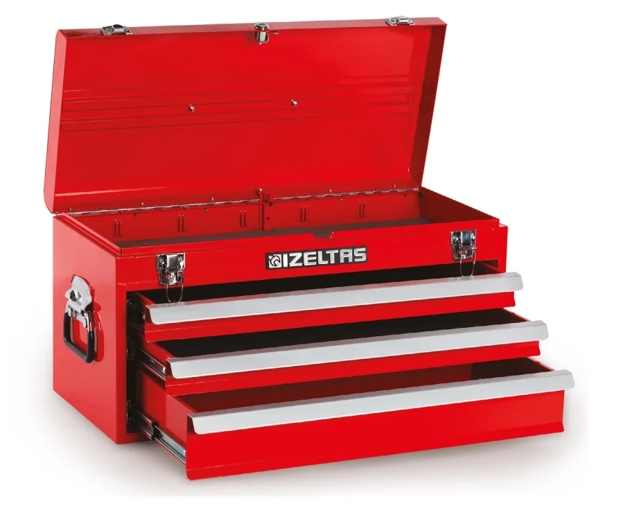İzeltaş 3 Çekmeceli Metal Alet Sandığı Boş 285x650x322