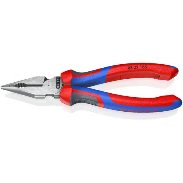 Knıpex 08 22 185 Sivri Uçlu Kombine Pense 185mm İzole Sap