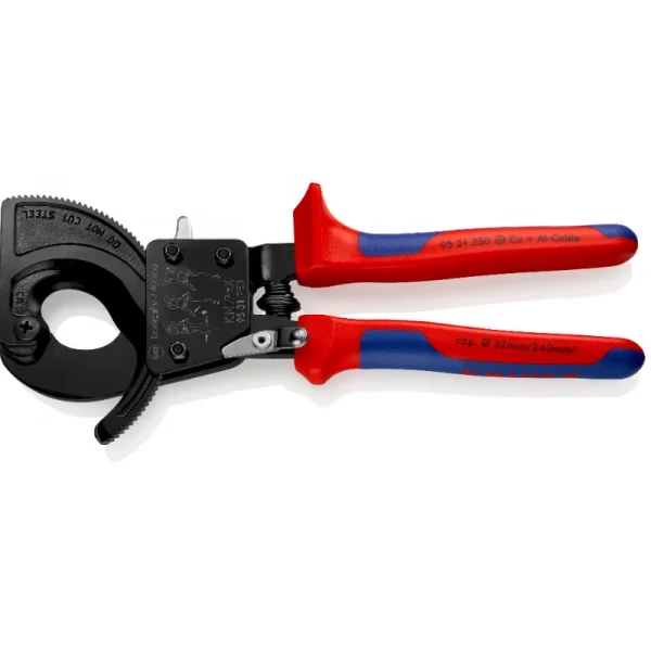 Knıpex 95 31 250 Cırcır Mekanizmalı Kablo Makası