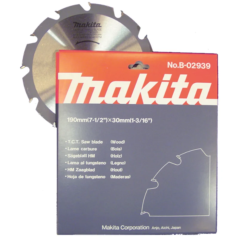 Makita B-02939 Elmas Daire Testere 190x12 Diş (Prf.Seri)