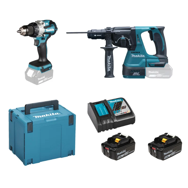 Makita DLX2522TJ DDF489 + DHR243 Combo Set