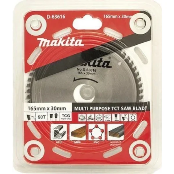 Makita D-63616 Multi Daire Testere 165x60 Diş (Çok Amaçlı)
